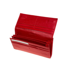 На фото 2 -  Женское портмоне из натуральной кожи, цвет красный На фото 2 -  Женское портмоне из натуральной кожи, цвет красный