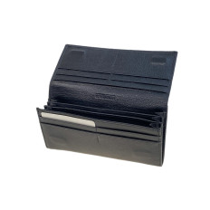 На фото 2 -  Женское портмоне из натуральной кожи, цвет черный На фото 2 -  Женское портмоне из натуральной кожи, цвет черный