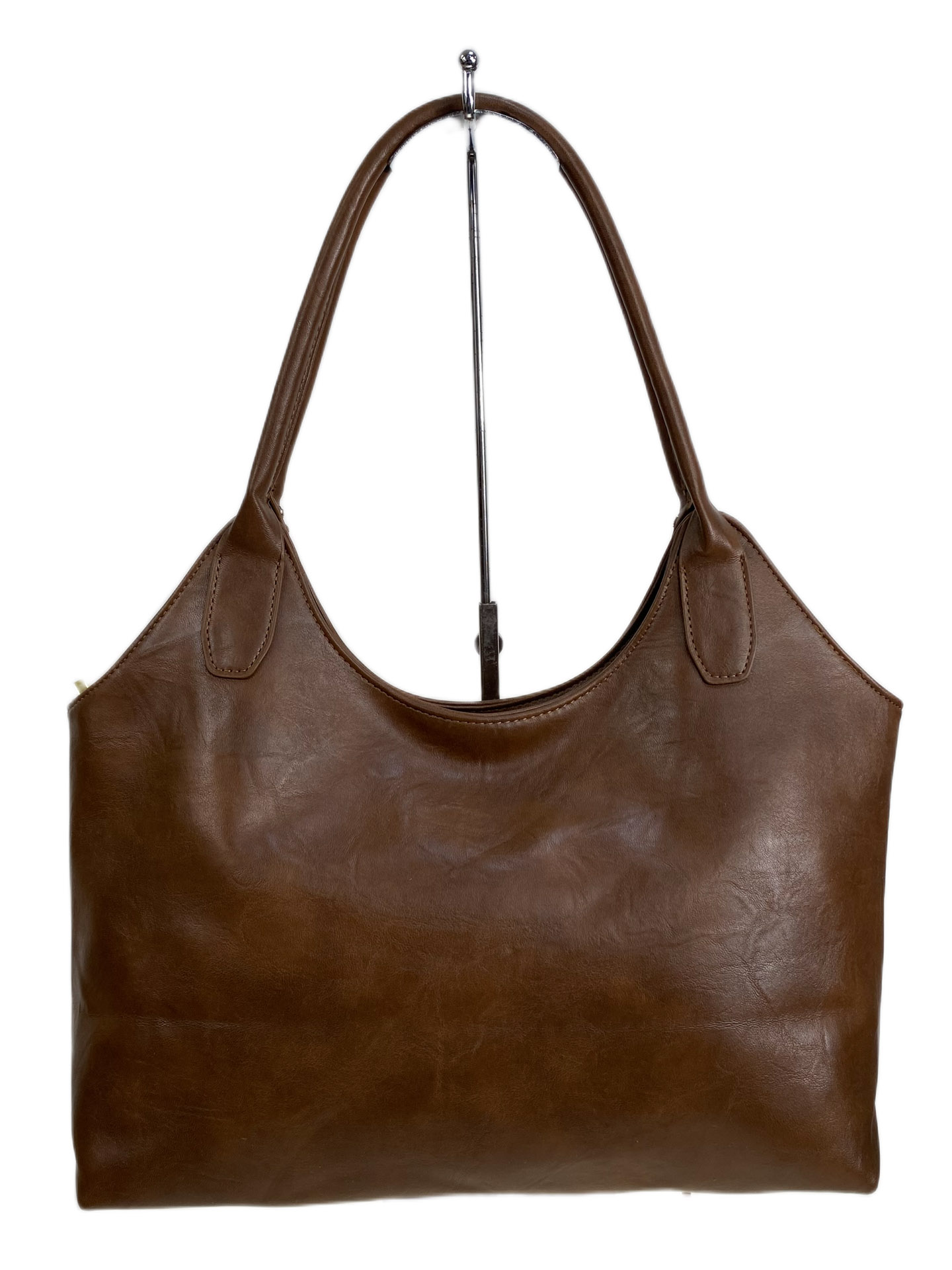 На фото 2 - Женская сумка из искусственной кожи, цвет коричневый