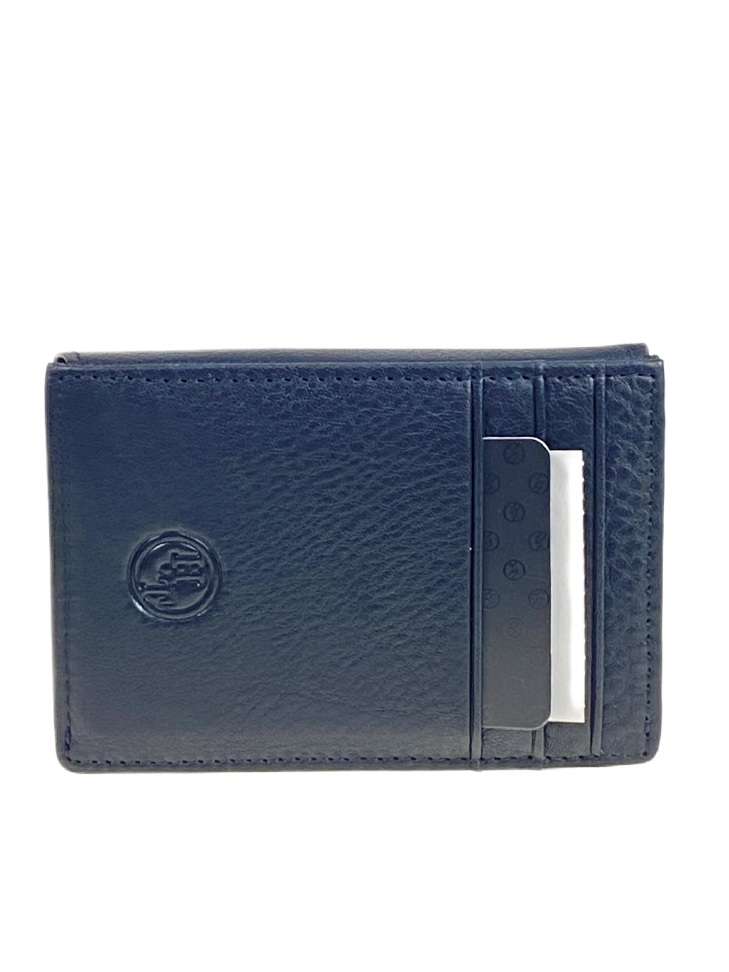 На фото 1 - Ключница из натуральной кожи, цвет черный