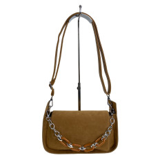 На фото 2 - Женская сумка из искусственной замши, цвет коричневый На фото 2 - Женская сумка из искусственной замши, цвет коричневый