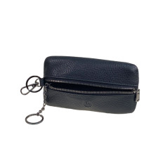 На фото 2 - Ключница из натуральной кожи, цвет черный На фото 2 - Ключница из натуральной кожи, цвет черный