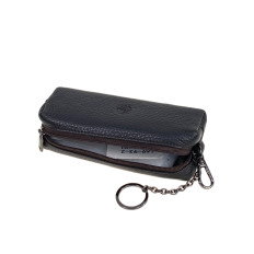 На фото 2 - Ключница из натуральной кожи, цвет шоколад