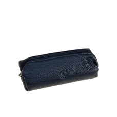 На фото 1 - Ключница из натуральной кожи, цвет черный На фото 1 - Ключница из натуральной кожи, цвет черный