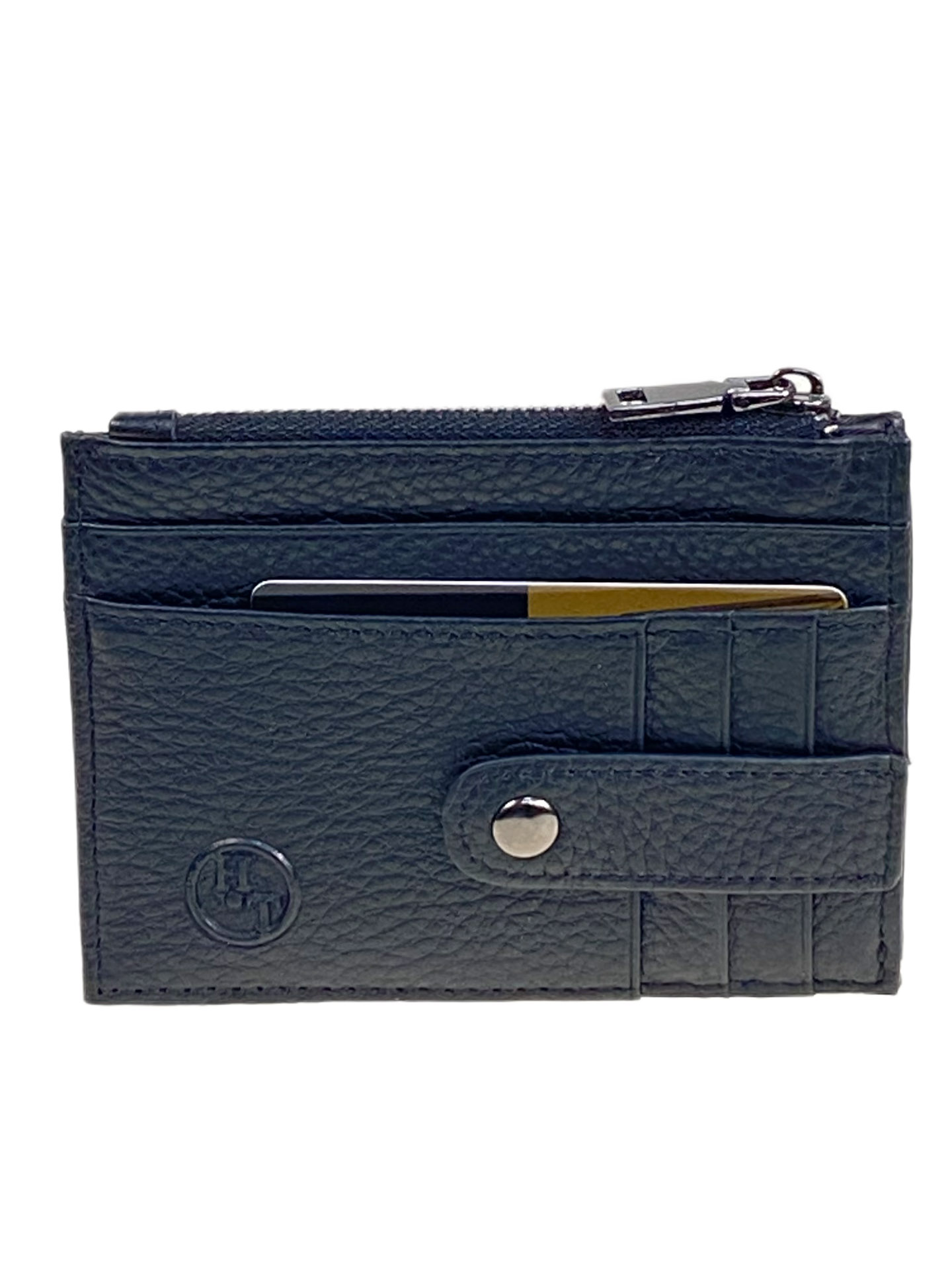 На фото 1 -  Картхолдер из натуральной кожи для пластиковых карт, цвет  черный