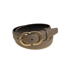 На фото 1 - Ремень женский из искусственной кожи , цвет бежевый