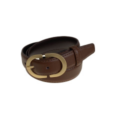 На фото 1 - Ремень женский из искусственной кожи , цвет рыже-коричневый