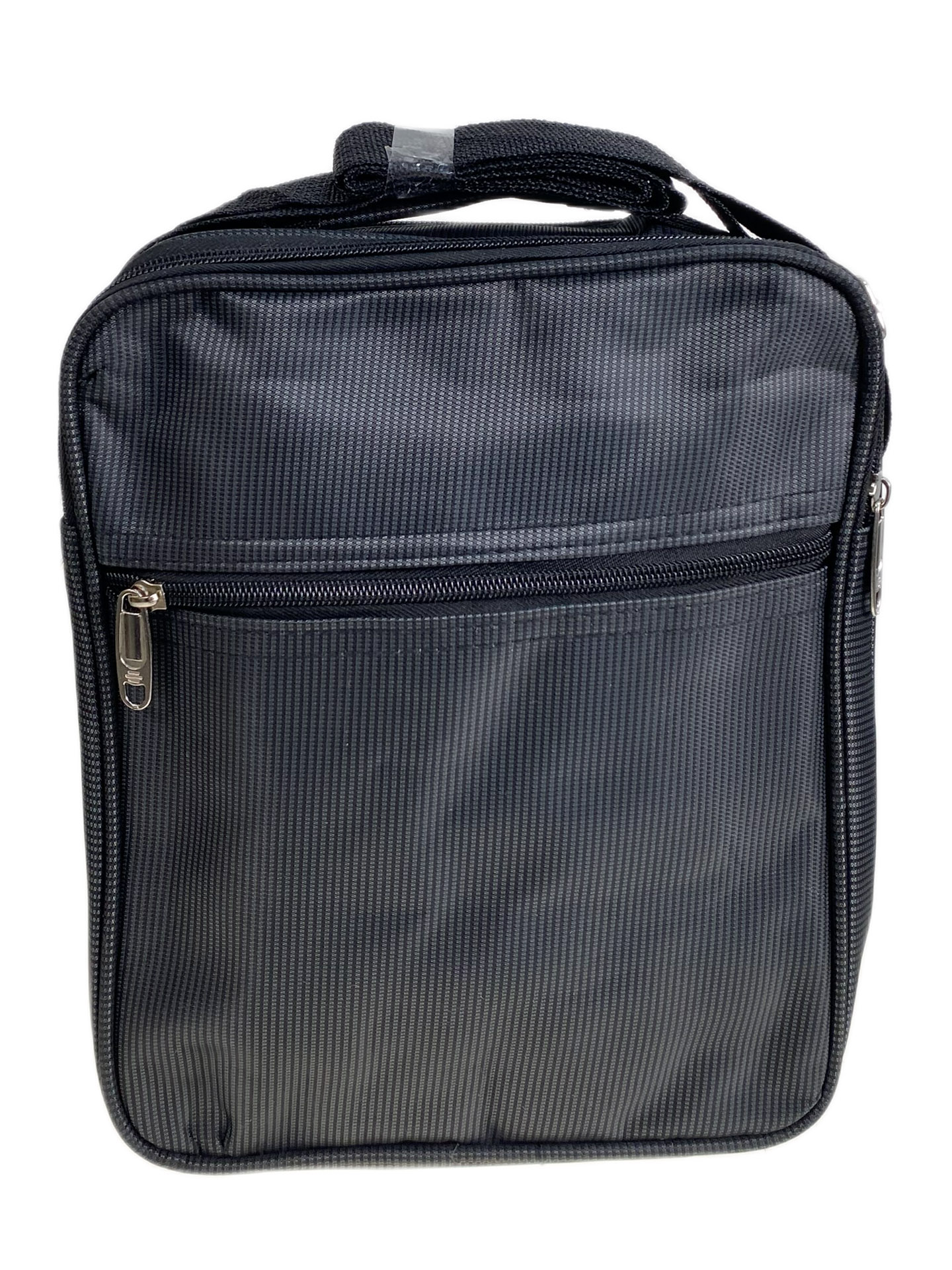 На фото 2 - Сумка мужская  текстильная, цвет  черный