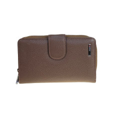 На фото 1 -  Женское портмоне из натуральной кожи, цвет серо-коричневый На фото 1 -  Женское портмоне из натуральной кожи, цвет серо-коричневый