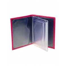 На фото 2 - Обложка для автодокументов из натуральной кожи, цвет розовый На фото 2 - Обложка для автодокументов из натуральной кожи, цвет розовый