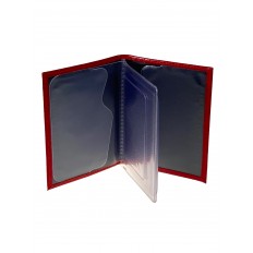 На фото 2 - Обложка для автодокументов из натуральной кожи, цвет красный На фото 2 - Обложка для автодокументов из натуральной кожи, цвет красный