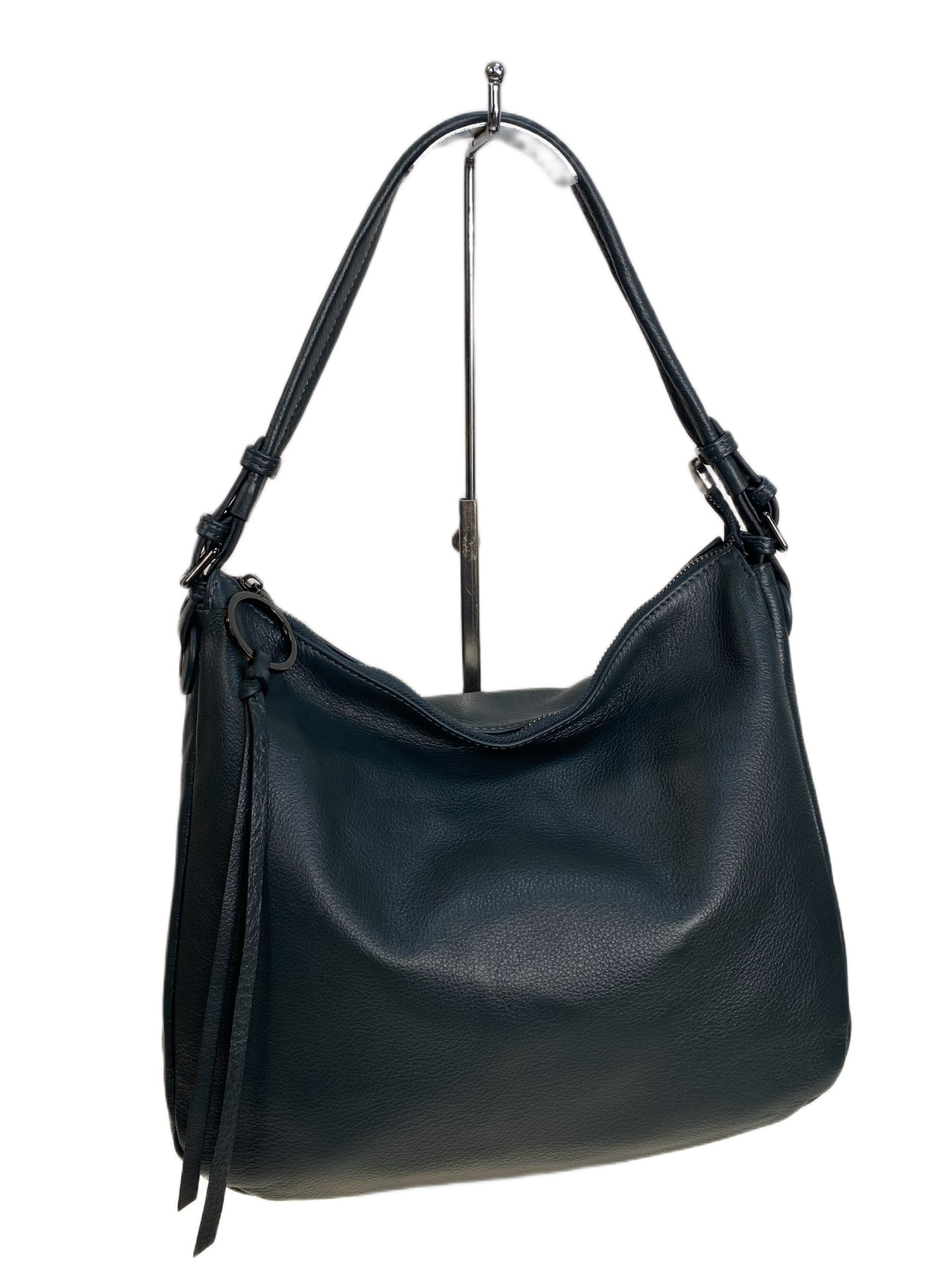 На фото 1 - Женская сумка из натуральной кожи, цвет синий На фото 1 - Женская сумка из натуральной кожи, цвет синий