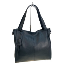 На фото 1 - Женская сумка из натуральной кожи, цвет серый На фото 1 - Женская сумка из натуральной кожи, цвет серый