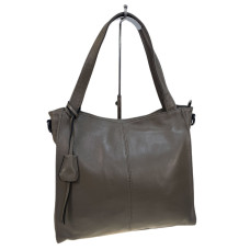 На фото 1 - Женская сумка из натуральной кожи, цвет бежевый На фото 1 - Женская сумка из натуральной кожи, цвет бежевый