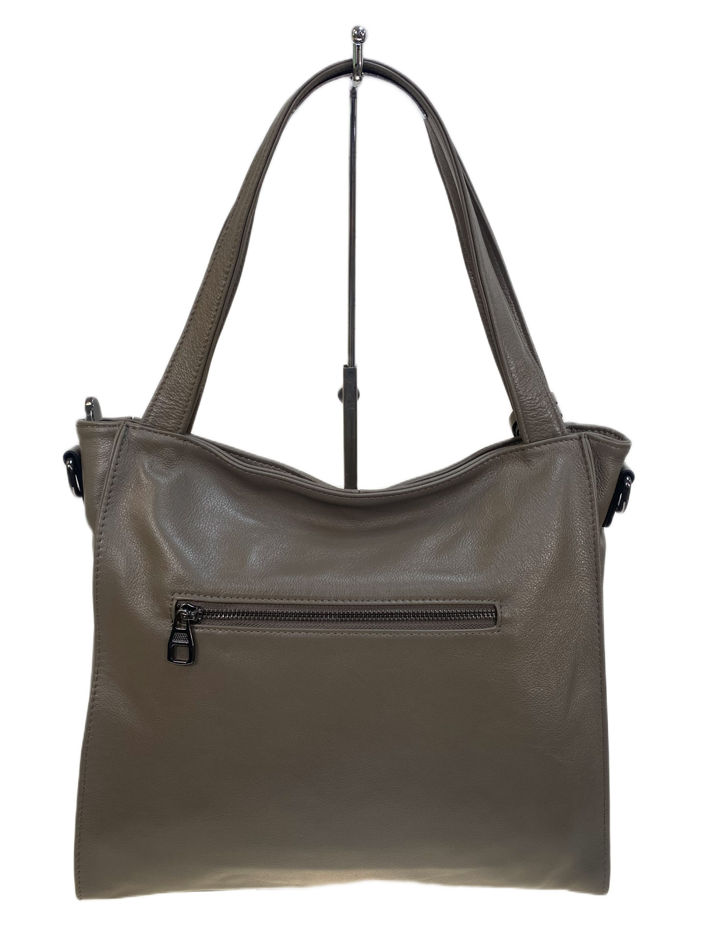 На фото 2 - Женская сумка из натуральной кожи, цвет бежевый На фото 2 - Женская сумка из натуральной кожи, цвет бежевый