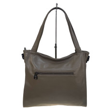 На фото 2 - Женская сумка из натуральной кожи, цвет бежевый На фото 2 - Женская сумка из натуральной кожи, цвет бежевый