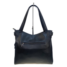 На фото 2 - Женская сумка из натуральной кожи, цвет черный На фото 2 - Женская сумка из натуральной кожи, цвет черный