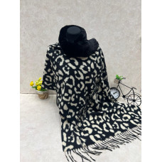 На фото 1 - Мягкий палантин из кашемира с норковым воротником мультицвет На фото 1 - Мягкий палантин из кашемира с норковым воротником мультицвет