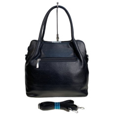 На фото 2 - Женская сумка из искусственной кожи и натуральной замши, цвет черный На фото 2 - Женская сумка из искусственной кожи и натуральной замши, цвет черный