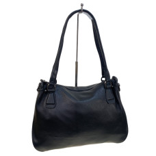 На фото 1 - Женская сумка из натуральной кожи, цвет черный На фото 1 - Женская сумка из натуральной кожи, цвет черный