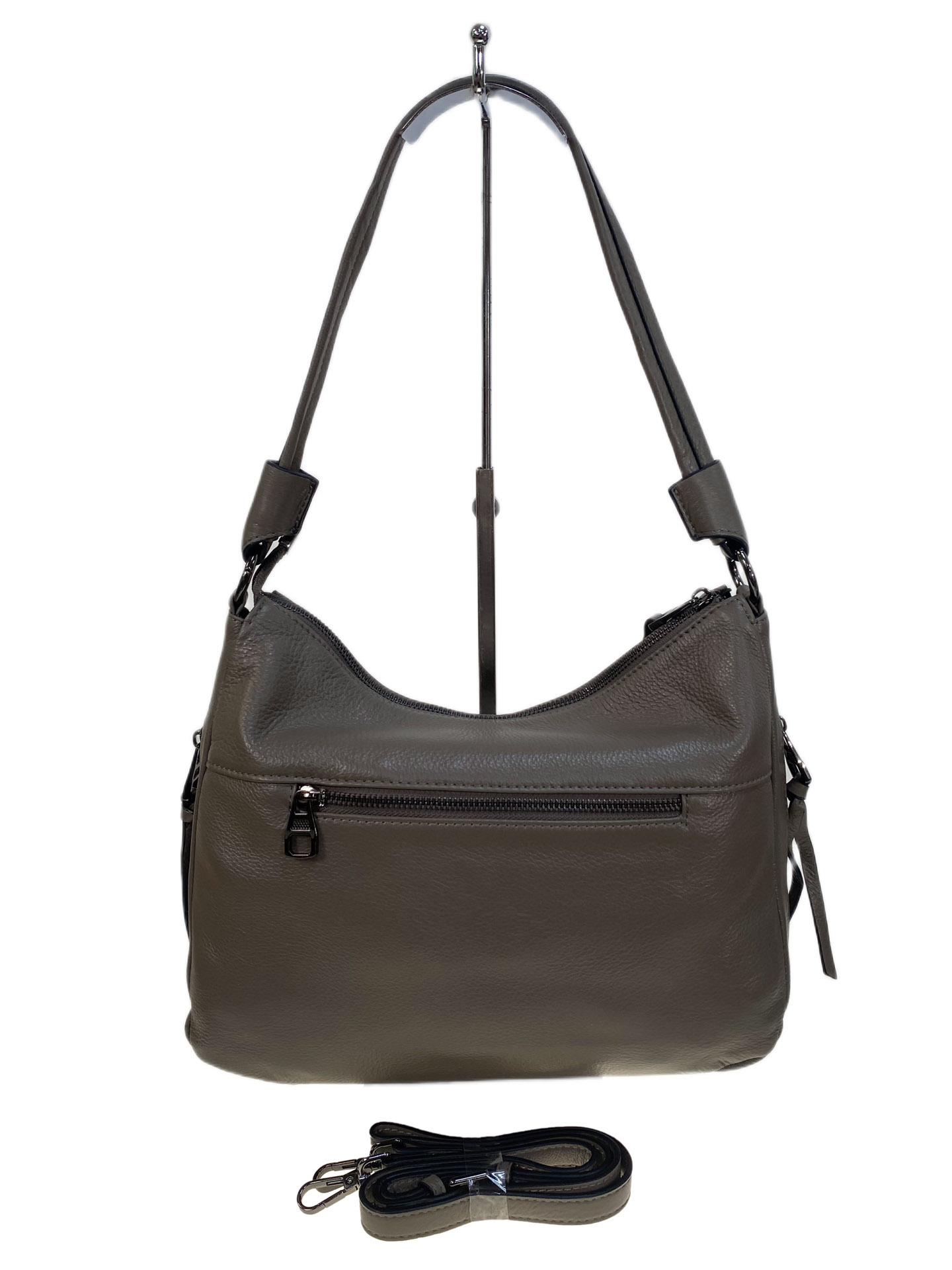 На фото 2 - Женская сумка из натуральной кожи, цвет бежевый На фото 2 - Женская сумка из натуральной кожи, цвет бежевый