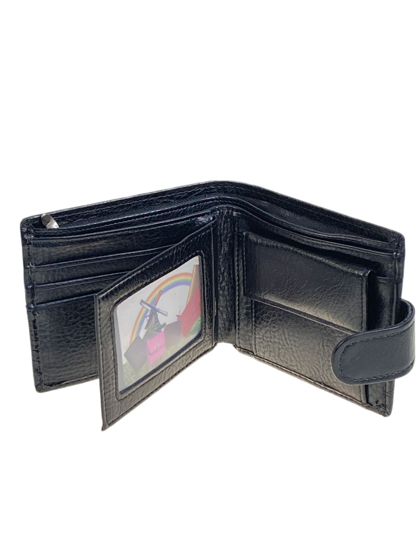 На фото 2 - Портмоне мужское из натуральной кожи, цвет черный На фото 2 - Портмоне мужское из натуральной кожи, цвет черный