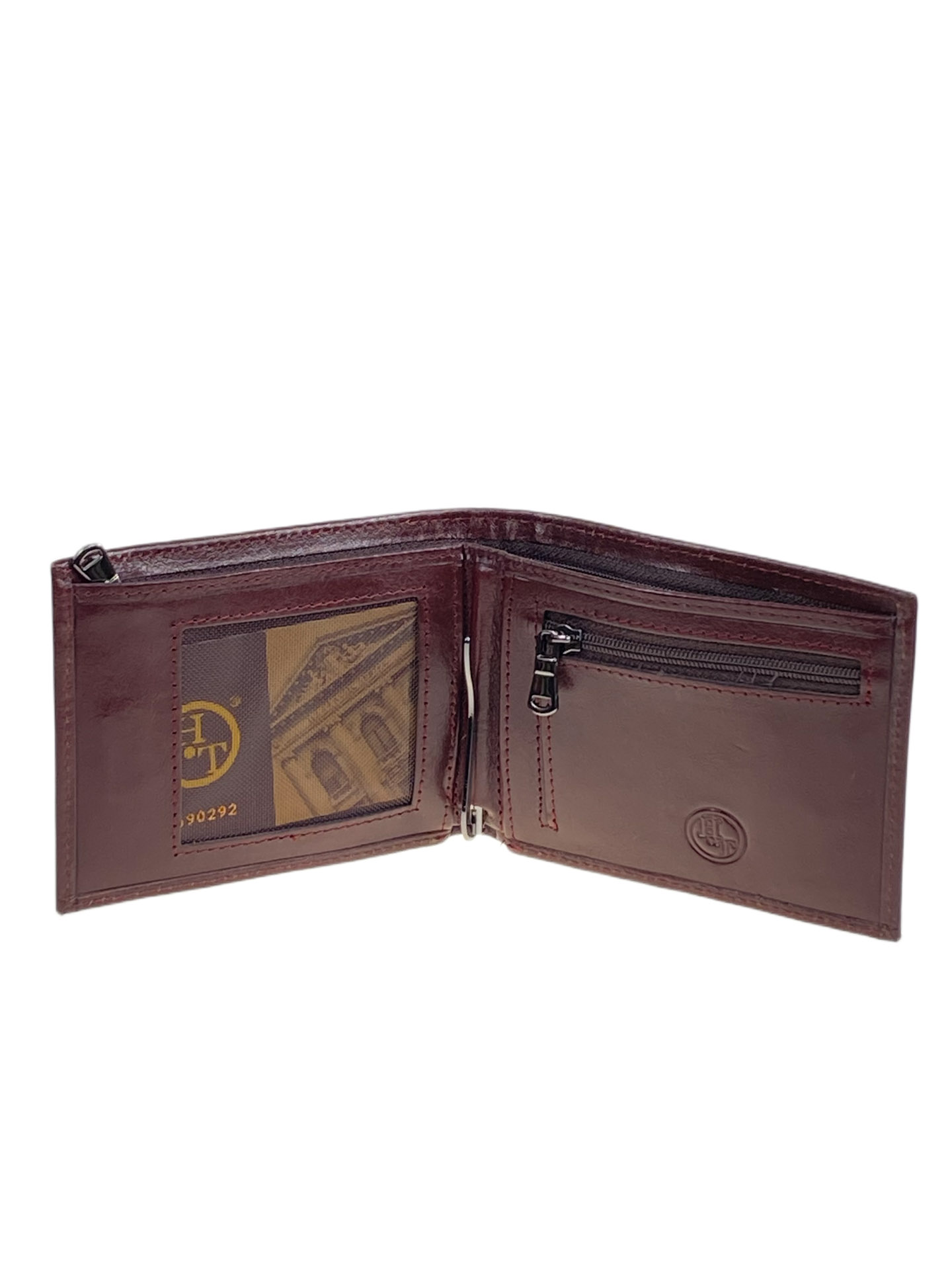 На фото 2 - Мужское  портмоне из натуральной кожи, цвет коричневый