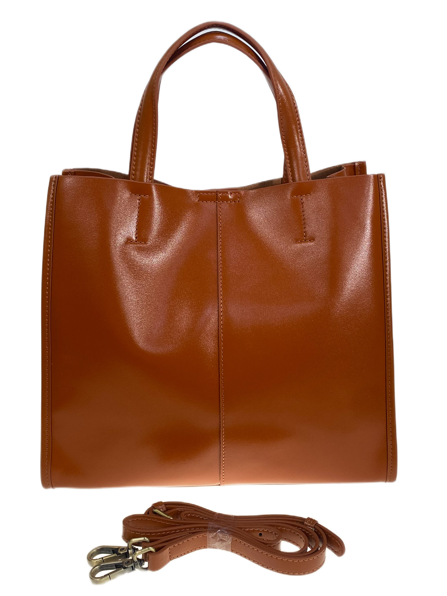 На фото 2 - Женская сумка из натуральной кожи, цвет рыжий На фото 2 - Женская сумка из натуральной кожи, цвет рыжий