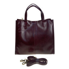 На фото 2 - Женская сумка из натуральной кожи, цвет бордовый На фото 2 - Женская сумка из натуральной кожи, цвет бордовый