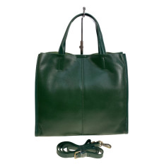 На фото 2 - Женская сумка из натуральной кожи, цвет зеленый На фото 2 - Женская сумка из натуральной кожи, цвет зеленый