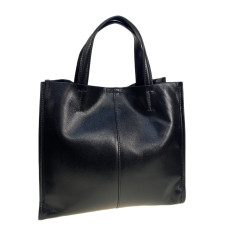 На фото 1 - Женская сумка из натуральной кожи, цвет черный На фото 1 - Женская сумка из натуральной кожи, цвет черный