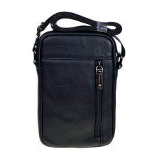 На фото 2 - Сумка мужская из натуральной кожи, цвет черный На фото 2 - Сумка мужская из натуральной кожи, цвет черный