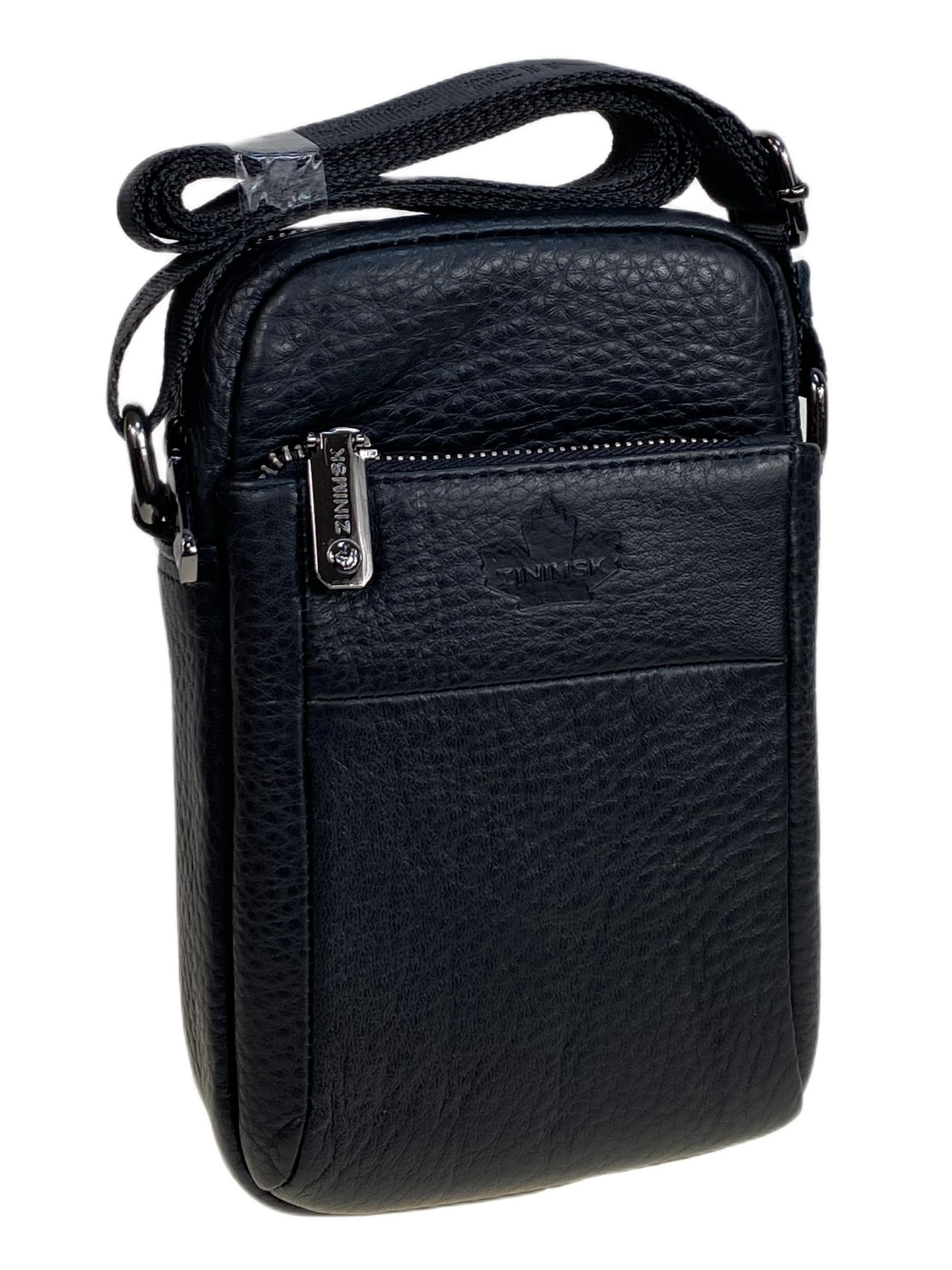 На фото 1 - Сумка мужская из натуральной кожи, цвет черный На фото 1 - Сумка мужская из натуральной кожи, цвет черный