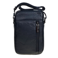 На фото 2 - Сумка мужская из натуральной кожи, цвет черный На фото 2 - Сумка мужская из натуральной кожи, цвет черный