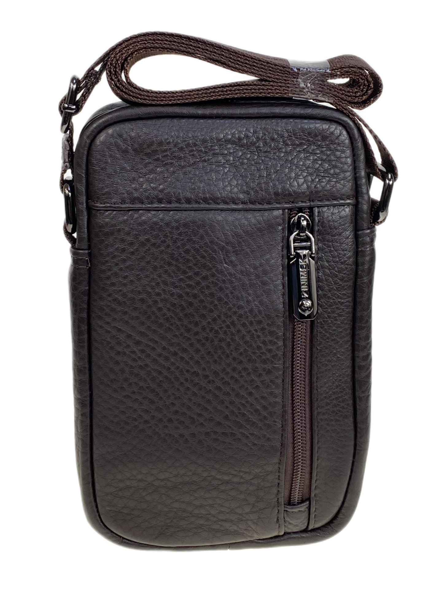 На фото 2 - Сумка мужская из натуральной кожи, цвет коричневый На фото 2 - Сумка мужская из натуральной кожи, цвет коричневый