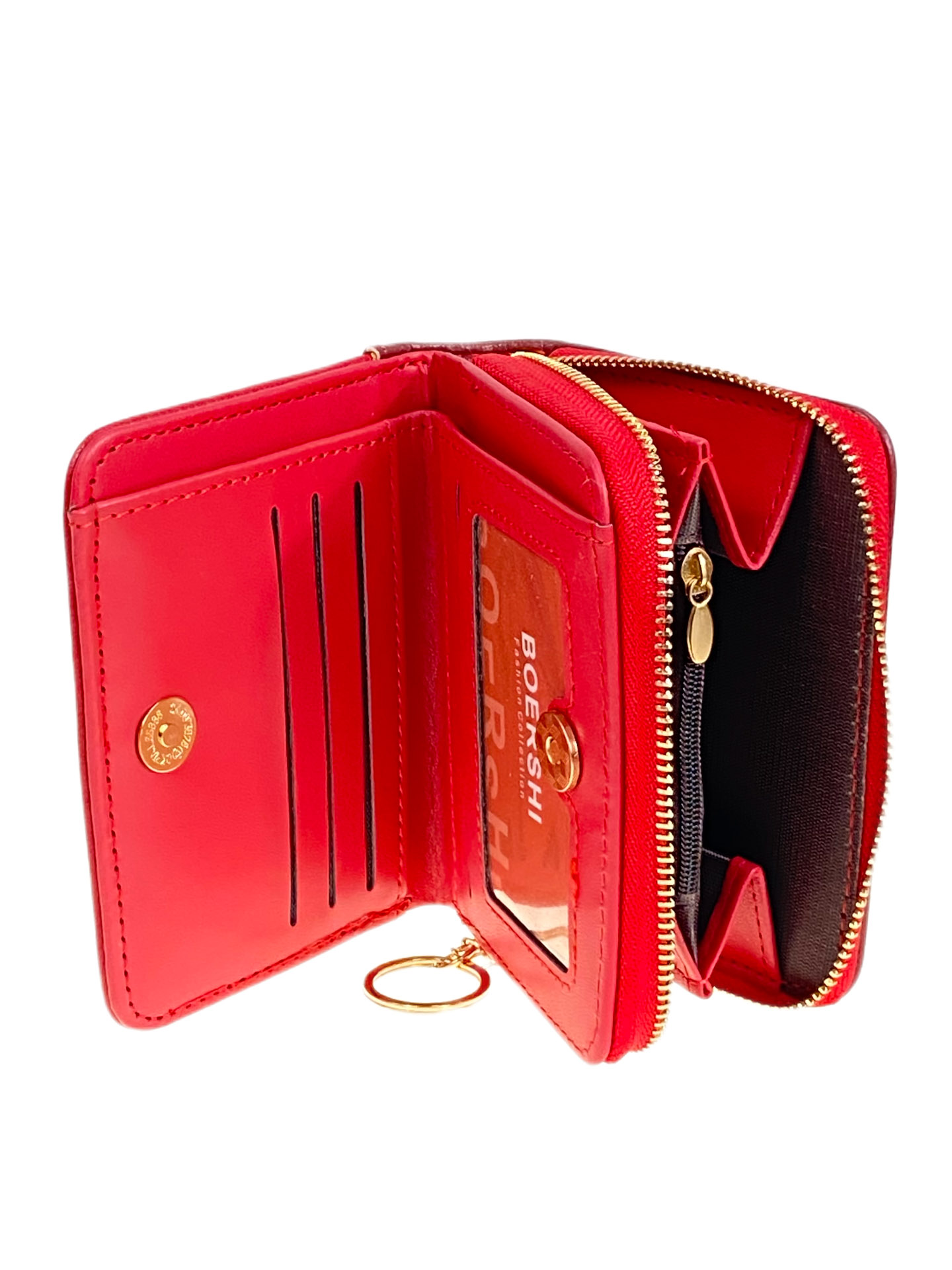 На фото 2 -  Женское портмоне из искусственной кожи, цвет красный На фото 2 -  Женское портмоне из искусственной кожи, цвет красный