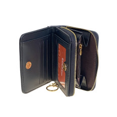 На фото 2 -  Женское портмоне из искусственной кожи, цвет черный На фото 2 -  Женское портмоне из искусственной кожи, цвет черный