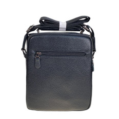 На фото 2 - Сумка мужская из искусственной кожи, цвет черный