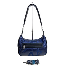 На фото 2 - Сумка из болоньи через плечо, цвет синий На фото 2 - Сумка из болоньи через плечо, цвет синий