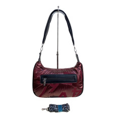 На фото 2 - Сумка из болоньи через плечо, цвет бордовый На фото 2 - Сумка из болоньи через плечо, цвет бордовый