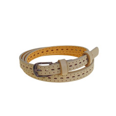 На фото 1 - Ремень женский из искусственной, цвет бежевый На фото 1 - Ремень женский из искусственной, цвет бежевый