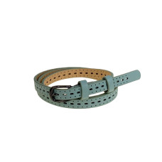 На фото 1 - Ремень женский из искусственной, цвет бирюзовый На фото 1 - Ремень женский из искусственной, цвет бирюзовый