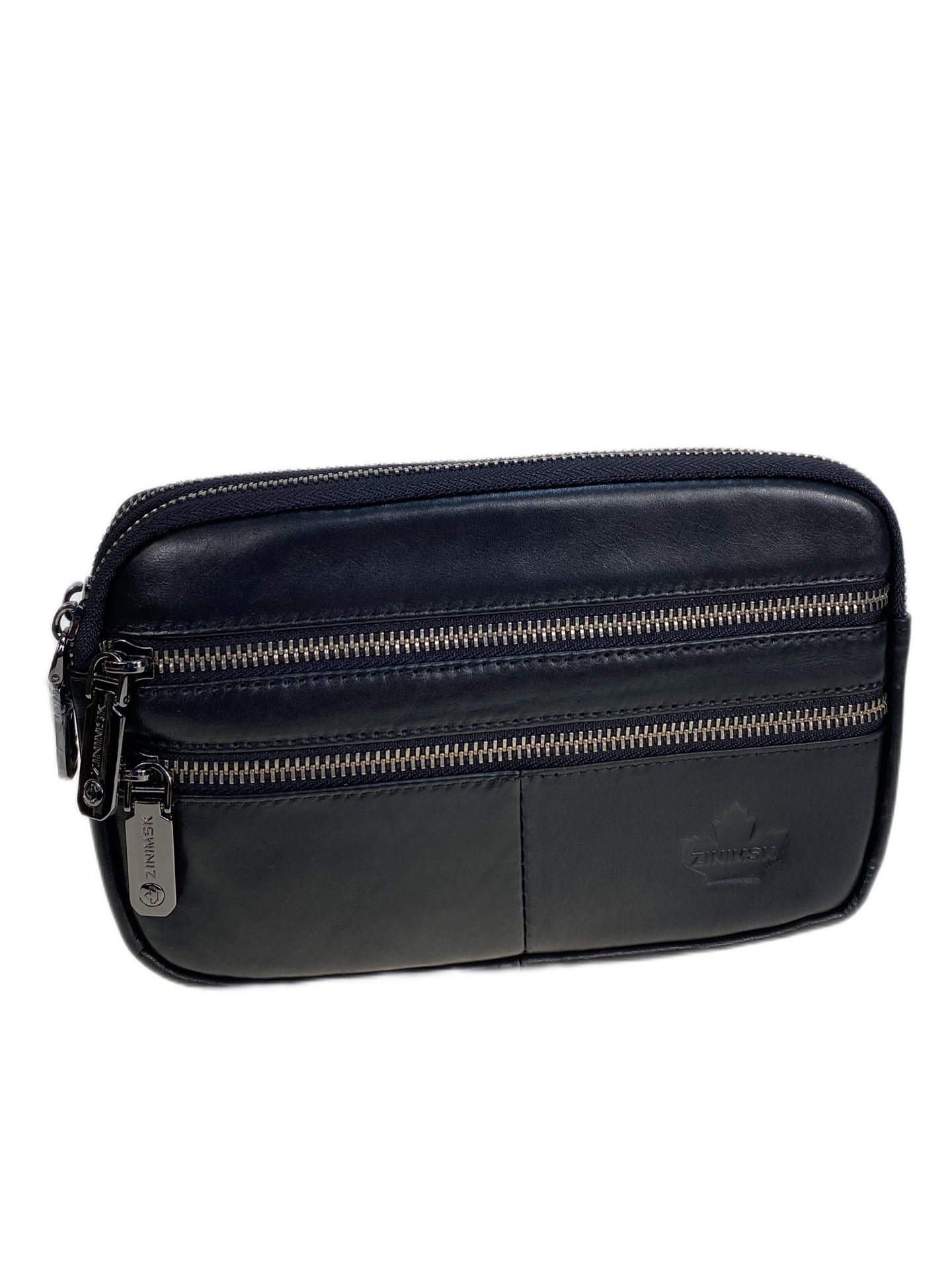 На фото 1 - Сумка мужская на пояс из натуральной кожи, цвет черный На фото 1 - Сумка мужская на пояс из натуральной кожи, цвет черный