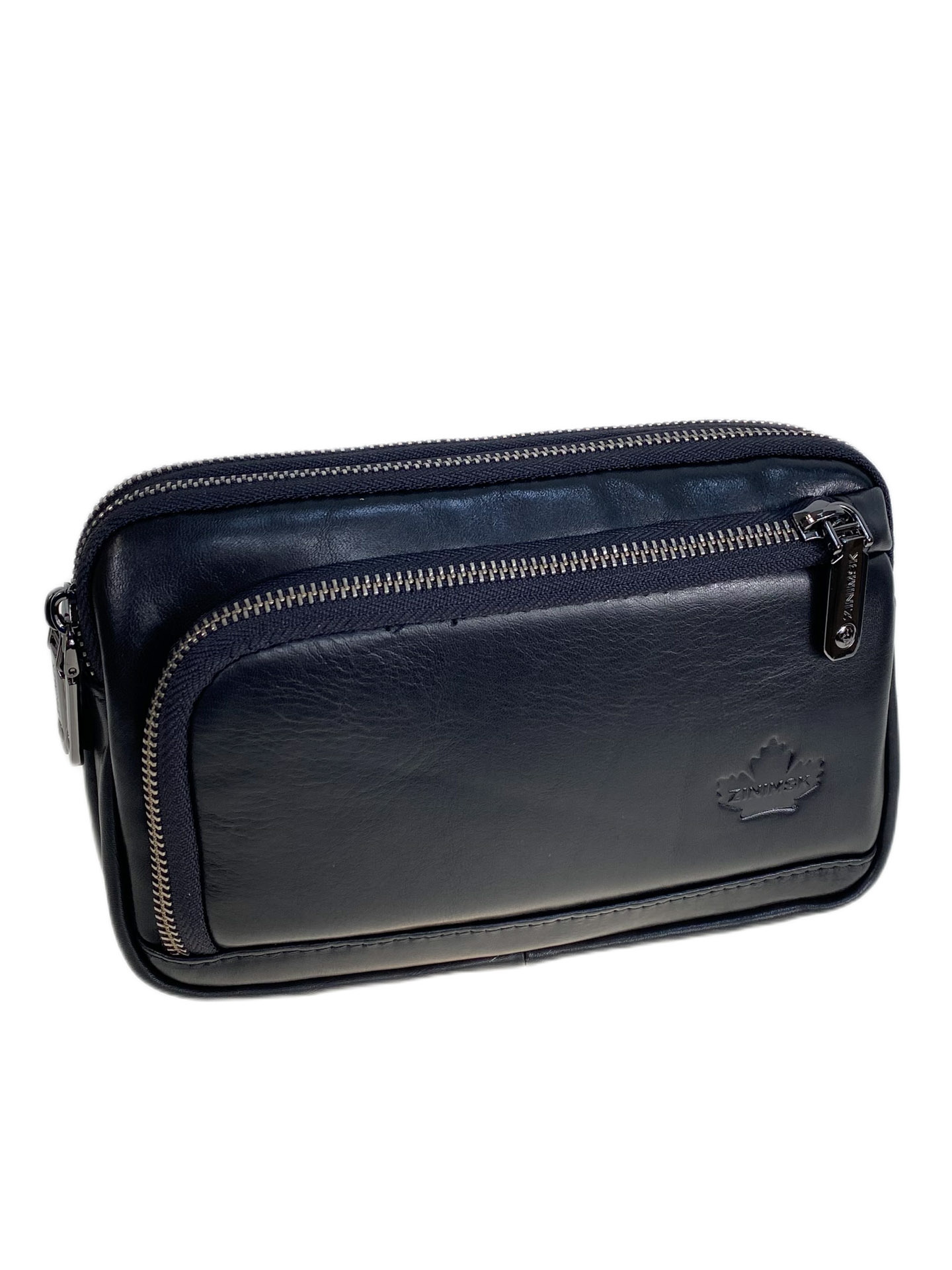 На фото 1 - Сумка мужская на пояс из натуральной кожи, цвет черный На фото 1 - Сумка мужская на пояс из натуральной кожи, цвет черный