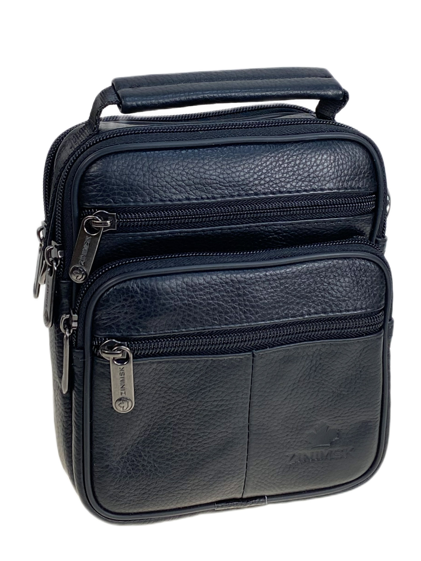 На фото 1 - Сумка мужская из натуральной кожи, цвет черный На фото 1 - Сумка мужская из натуральной кожи, цвет черный