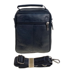 На фото 2 - Сумка мужская из натуральной кожи, цвет черный На фото 2 - Сумка мужская из натуральной кожи, цвет черный