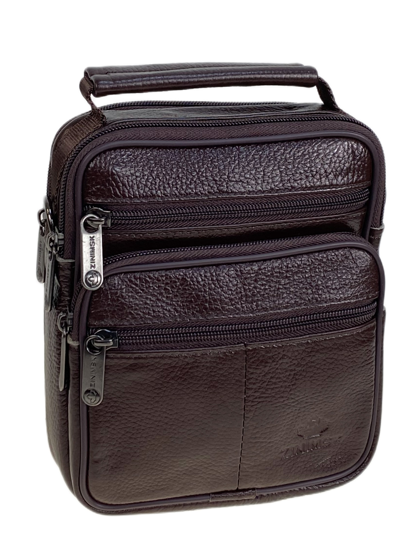 На фото 1 - Сумка мужская из натуральной кожи, цвет коричневый На фото 1 - Сумка мужская из натуральной кожи, цвет коричневый