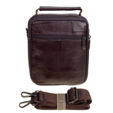 На фото 2 - Сумка мужская из натуральной кожи, цвет коричневый На фото 2 - Сумка мужская из натуральной кожи, цвет коричневый