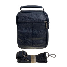 На фото 2 - Сумка мужская из натуральной кожи, цвет черный На фото 2 - Сумка мужская из натуральной кожи, цвет черный