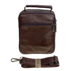 На фото 2 - Сумка мужская из натуральной кожи, цвет коричневый На фото 2 - Сумка мужская из натуральной кожи, цвет коричневый